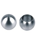 740-INOX Bola de acero inoxidable con agujero ciego