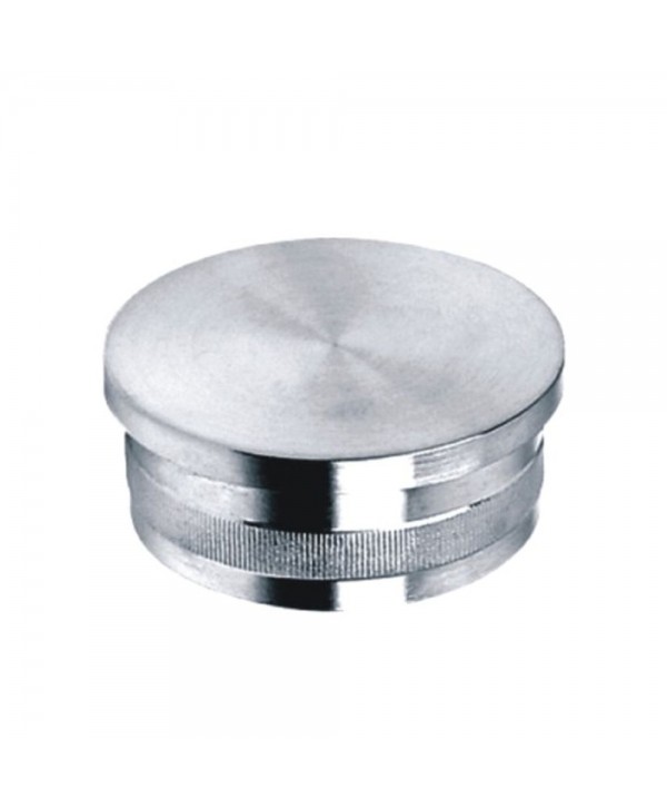 600-INOX Tapón plano para tubo redondo de acero inoxidable