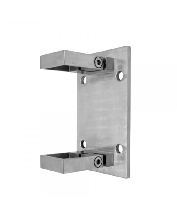 820-INOX Soporte poste lateral cuadrado de inoxidable