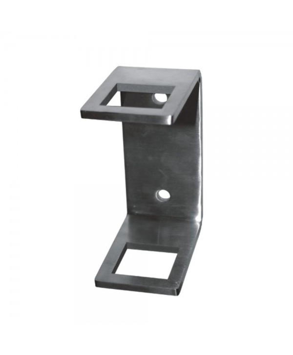 821-INOX Soporte inoxidable para soldar poste cuadrado