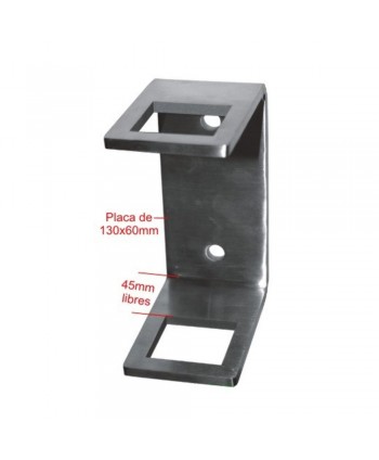821-INOX Medidas soporte de inox lateral