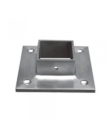 822-INOX Soporte tubo interior cuadrado de acero