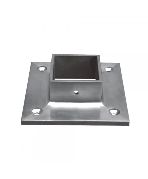 822-INOX Soporte tubo interior cuadrado de acero