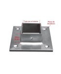 822-INOX Medida base acero inoxidable cuadrada