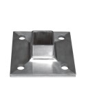 823-INOX Soporte tubo exterior cuadrado de acero inox