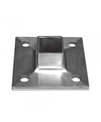 823-INOX Soporte tubo exterior cuadrado de acero inox