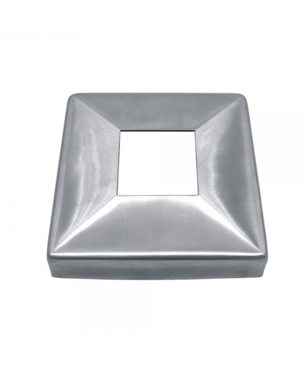 825-INOX Tapa base cuadrada de acero inoxidable