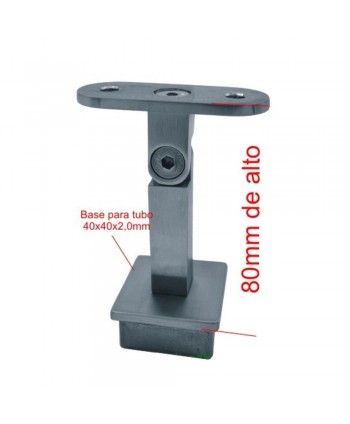 835-INOX Medida soporte acero inox regulable