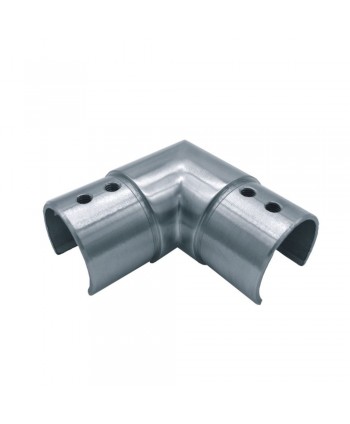 855-INOX Codo a 90º para pasamanos de inox en U