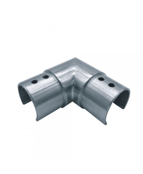 855-INOX Codo a 90º para pasamanos de inox en U