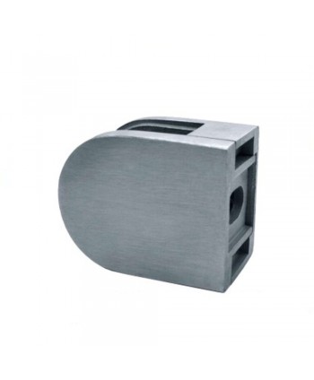 870-INOX Pinza plana de acero inox o zamak para vidrio