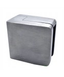 878-INOX Pinza para vidrio en acero inox con base plana