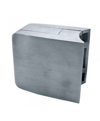 879-INOX Pinza cristal en acero inox para tubo redondo