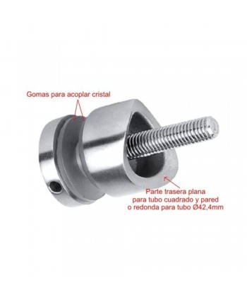 890-INOX Montaje de barandillas con cristal