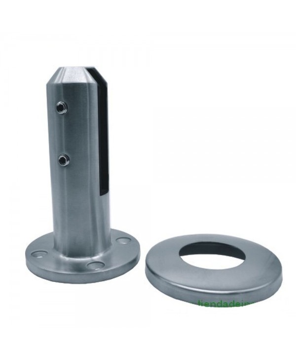 893-INOX Soporte de suelo en acero inox para vidrio