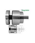 895-INOX-Regulable soporte para baranda de vidrio