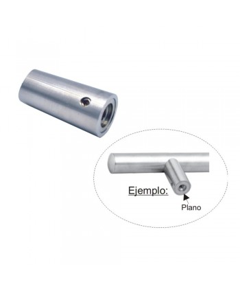 921-INOX Soporte para tirador recto de acero inox