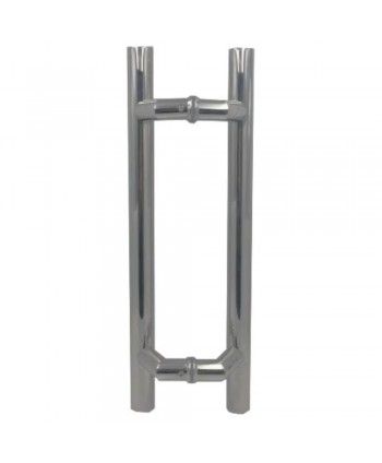 923-INOX-CD Juego tirador curvo doble acero inox