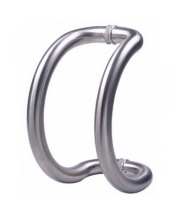 928-INOX Doble tirador en acero inox satinado