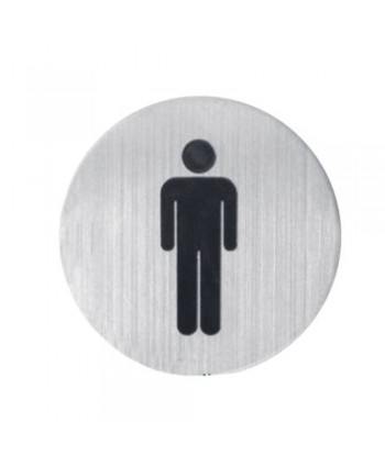 952-INOX Letrero silueta hombre wc acero inox