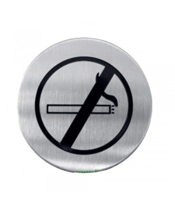 955-INOX Letrero acero inox prohibido fumar
