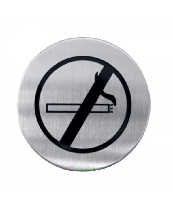 955-INOX Letrero acero inox prohibido fumar