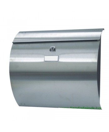 960-INOX Buzón grande de acero inoxidable