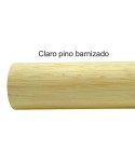 980-INOX Pasamanos madera pino barnizado para escalera