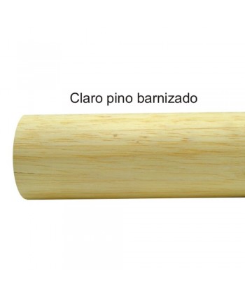 980-INOX Pasamanos madera pino barnizado para escalera