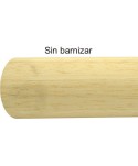 980-INOX-SB Pasamanos madera sin barnizar para baranda inox