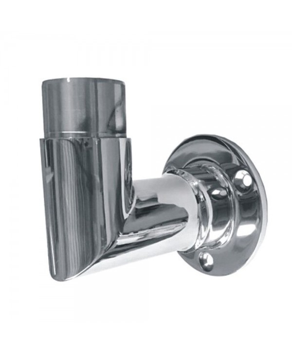 2555-INOX Soporte poste lateral de acero inoxidable