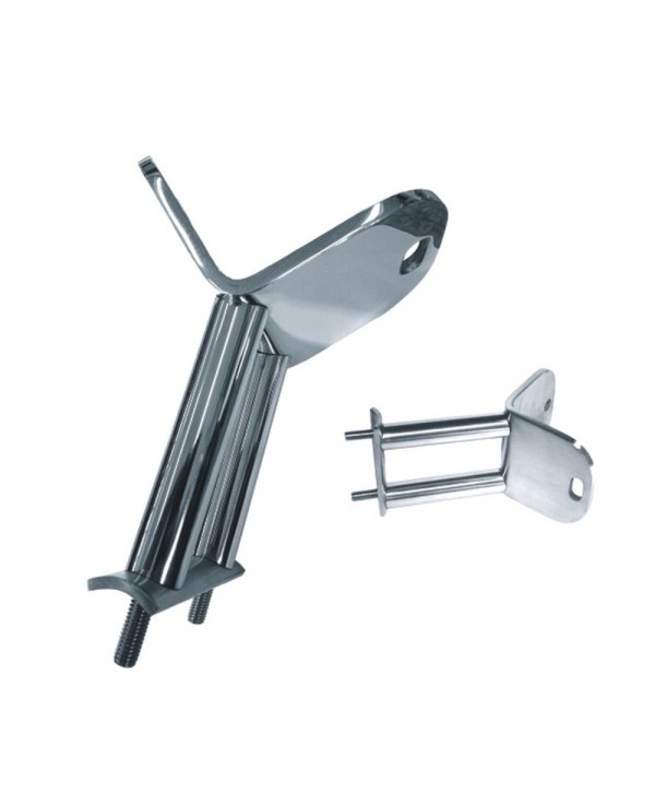 2556-INOX-3 Soporte esquinero a 90º poste acero inox