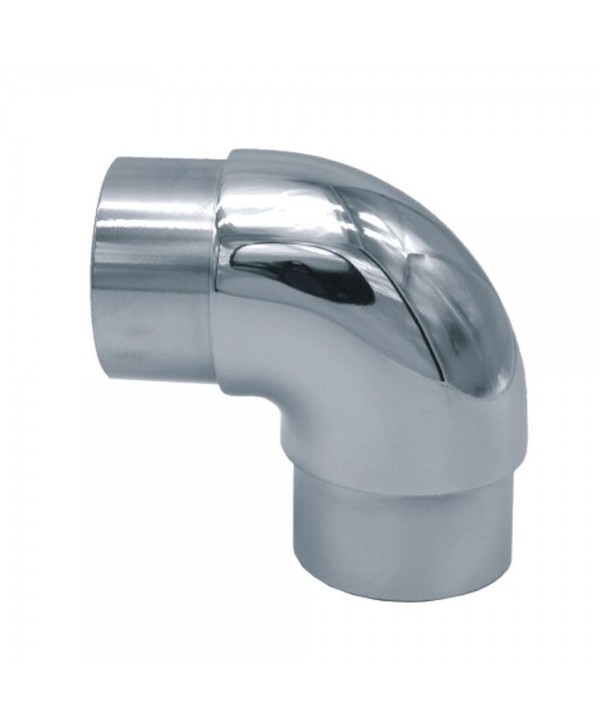 2612-INOX Codo para pasamanos de acero inox a 90º