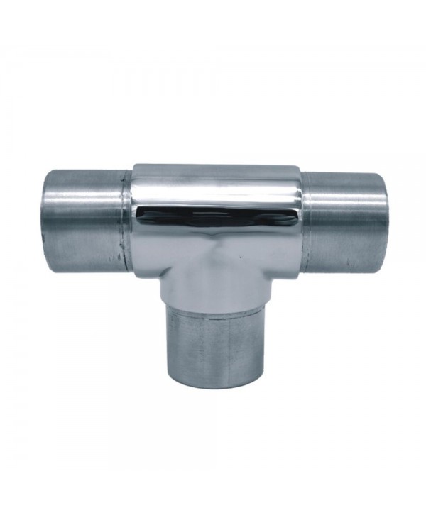 2614-INOX Conector T de acero inox para tubo redondo