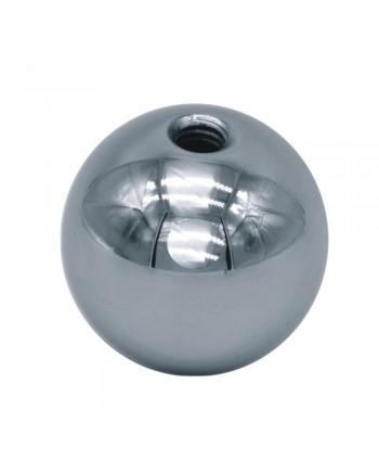 2741-INOX Bola con rosca en acero inoxidable pulido espejo