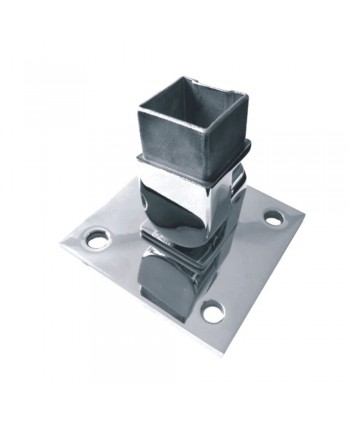 2818-INOX Soporte regulable para postes y tubos de inox