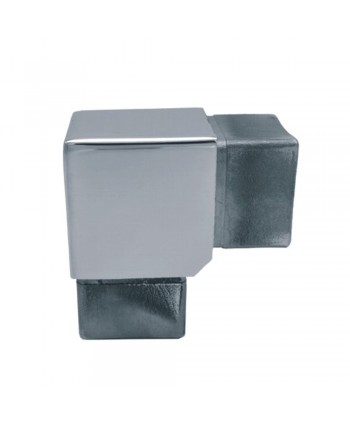 2830-INOX Codo 90º para tubo cuadrado de acero inoxidable