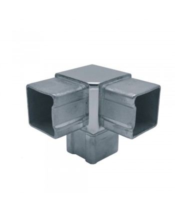 2831-INOX Pieza esquinera para tubo cuadrado acero inox