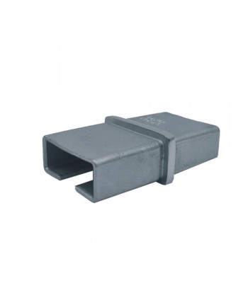 2833-INOX-R Pieza de empalme para tubo inox rectangular