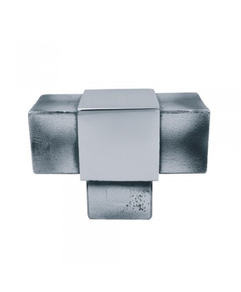 2839-INOX Conector T acero inoxidable en cuadrado