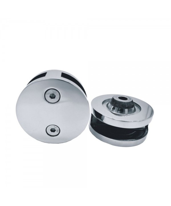 2881-INOX Pinza para dos vidrios en acero inoxidable