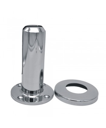 2893-INOX Soporte de suelo en acero inox para vidrio de balcones