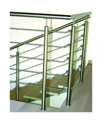 8013 Baranda con accesorios de acero inoxidable