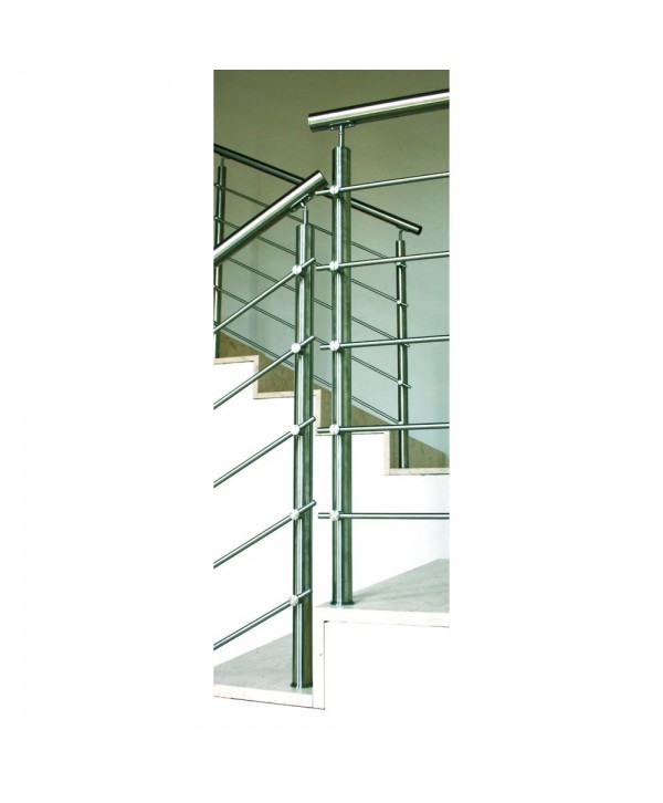 8014 Barandilla con piezas satinadas de inoxidable