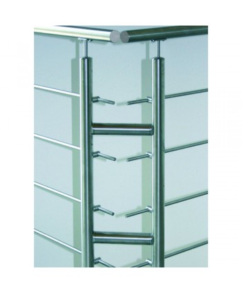 8028 Barandilla de acero inox en acabado satinado
