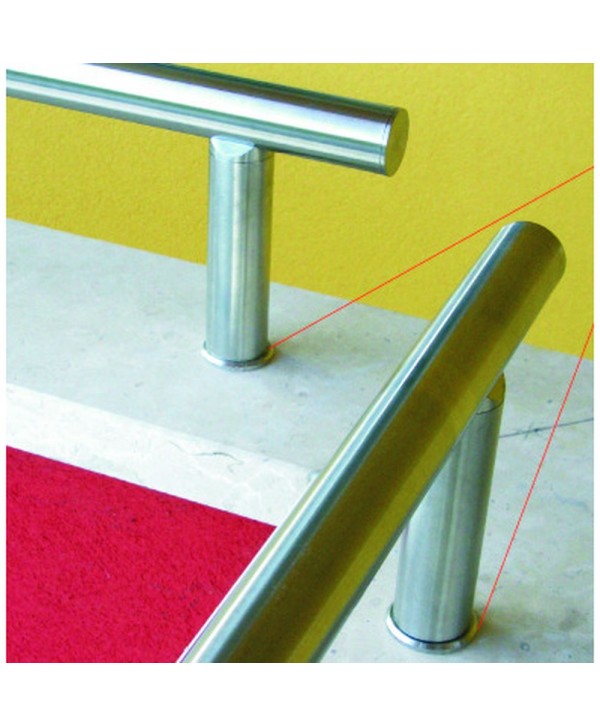 8036 Pasamanos de acero inoxidable sobremuro
