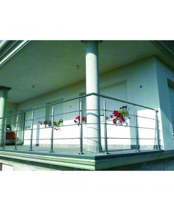 8042 Balcón de acero inoxidable en forma de L