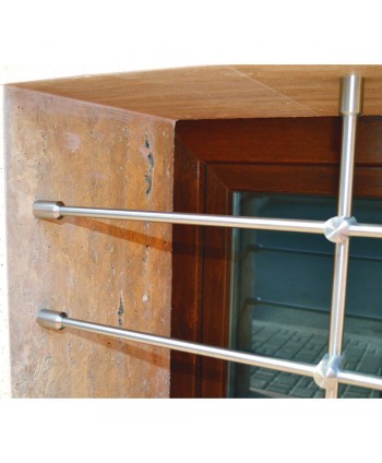 8063-2 Rejas de acero inoxidable satinado