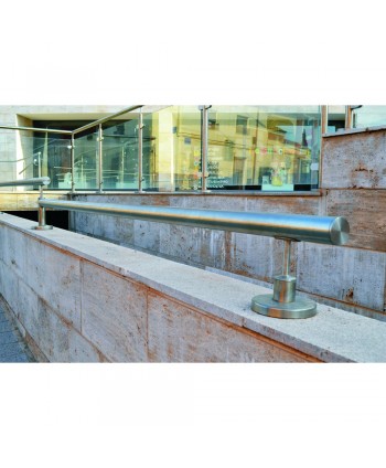 8069 Pasamanos de acero inoxidable sobremuro