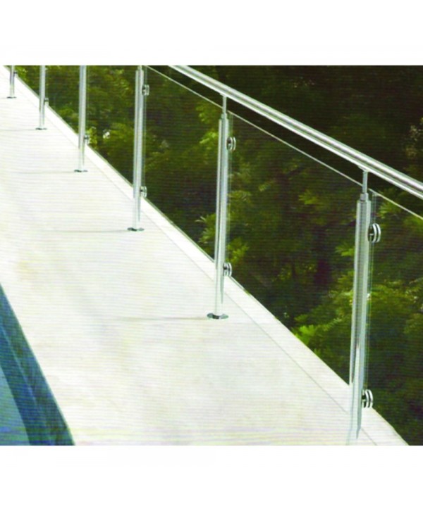 8416 Barandilla exterior de acero inoxidable